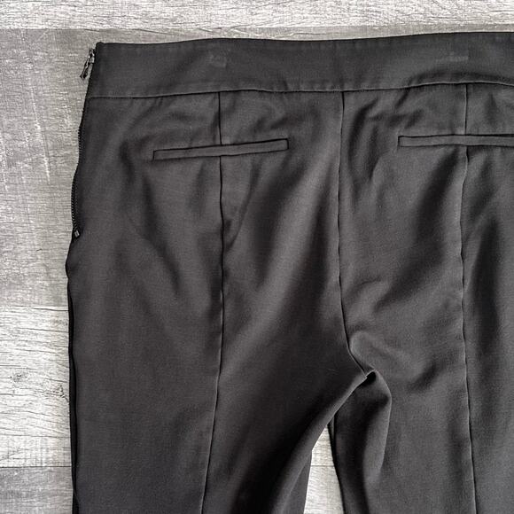 Ann Taylor Side Zip Knit Ankle Pant Womens 12 (34.5X27) High Rise Black Stretch - Picture 6 of 9